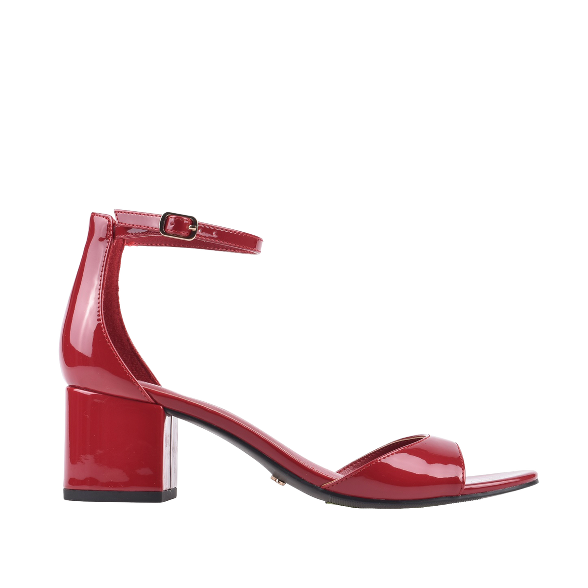 Sandalias de tacón Lily para mujer color vino