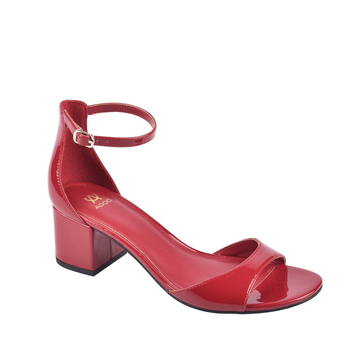 Sandalias de tacón Lily para mujer color vino