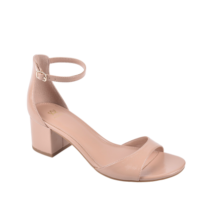 Sandalias de tacón Lily para mujer color nude