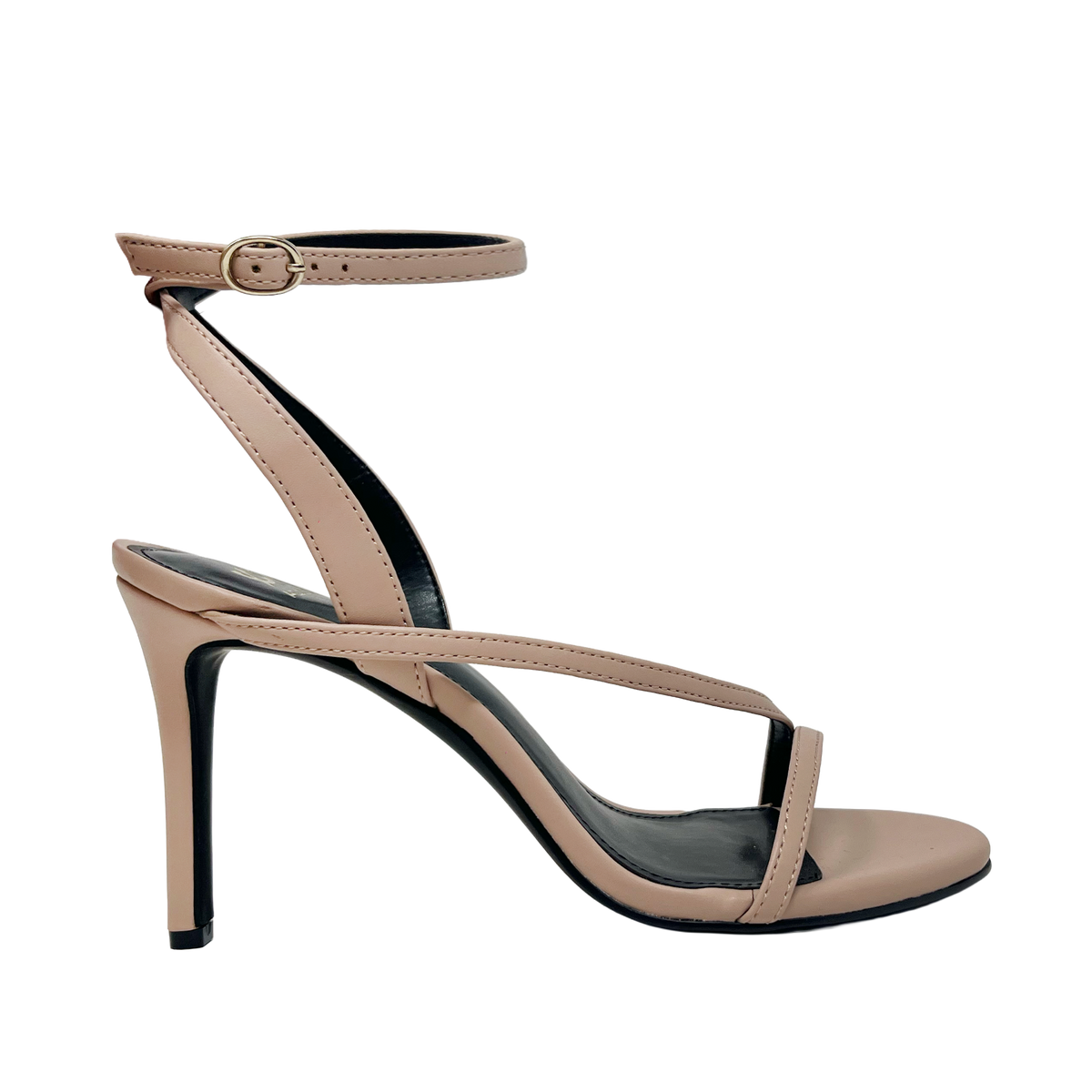 Sandalias de tacón Violet para mujer color nude
