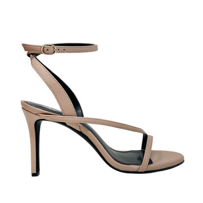 Sandalias de tacón Violet para mujer color nude