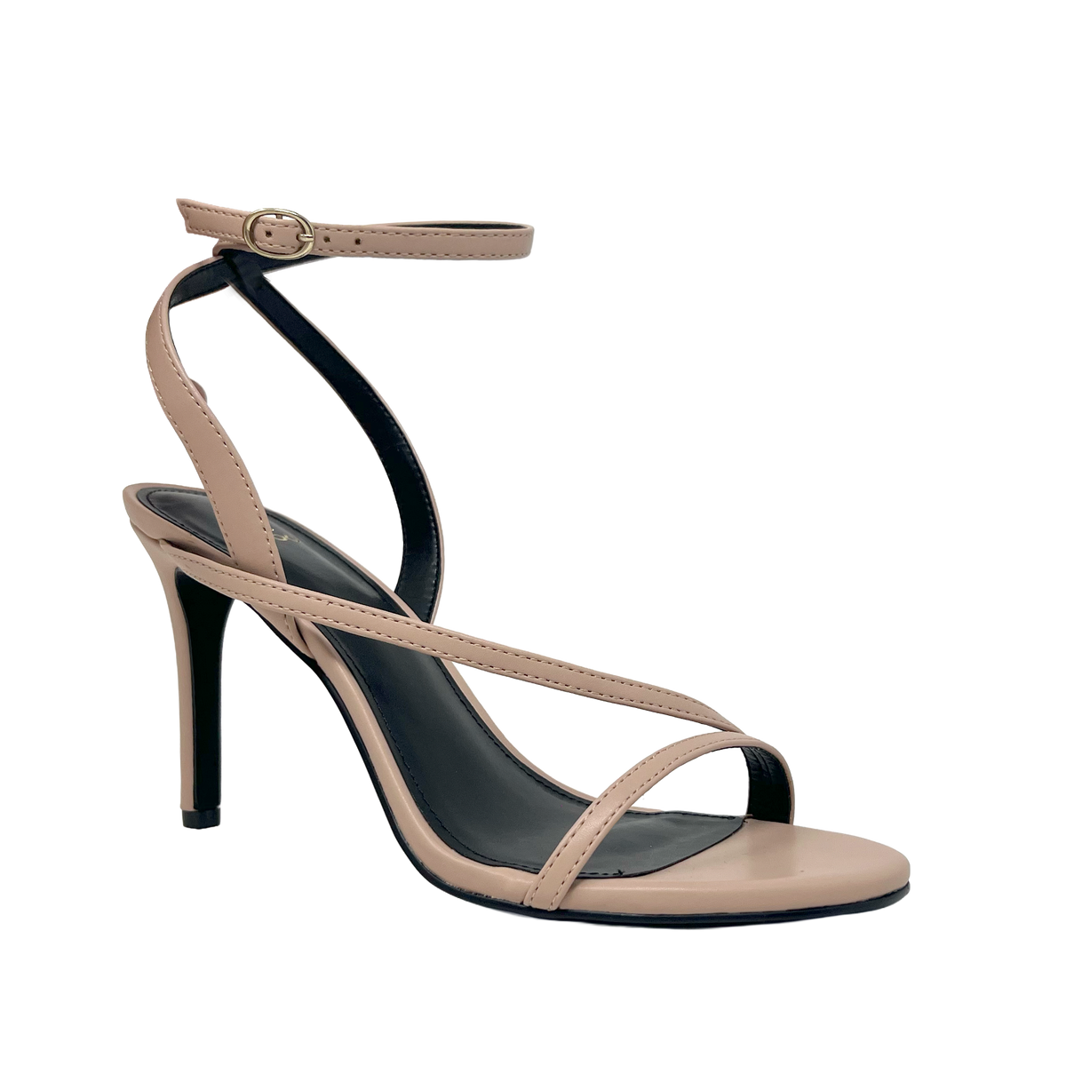 Sandalias de tacón Violet para mujer color nude