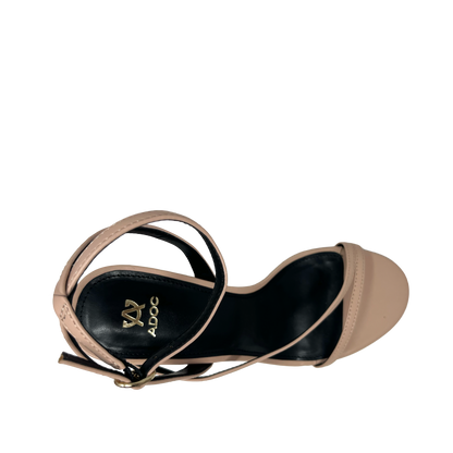 Sandalias de tacón Violet para mujer color nude