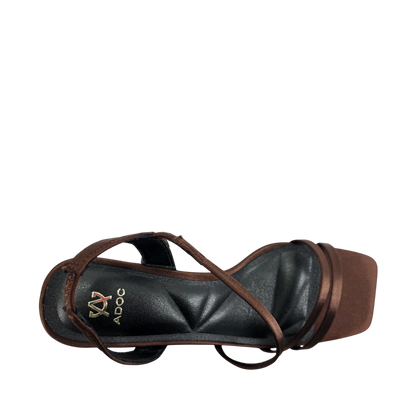 Sandalias de tacón Talisa para mujer color chocolate