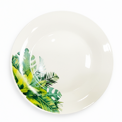 Vajilla de cerámica diseño tropical