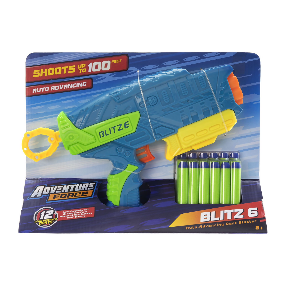 Blitz 6 Dardo Bláster(Compatible con NERF).