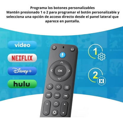 Control Remoto repuesto para TV Stick / TV Cube / Smart TVs