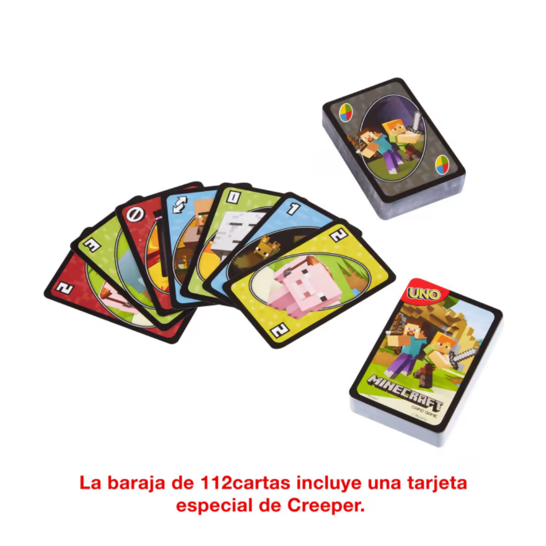 UNO Minecraft juego de mesa Mattel Games
