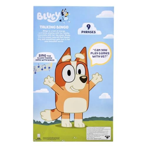 Bluey - Peluche Parlante de 13" - Interactivo