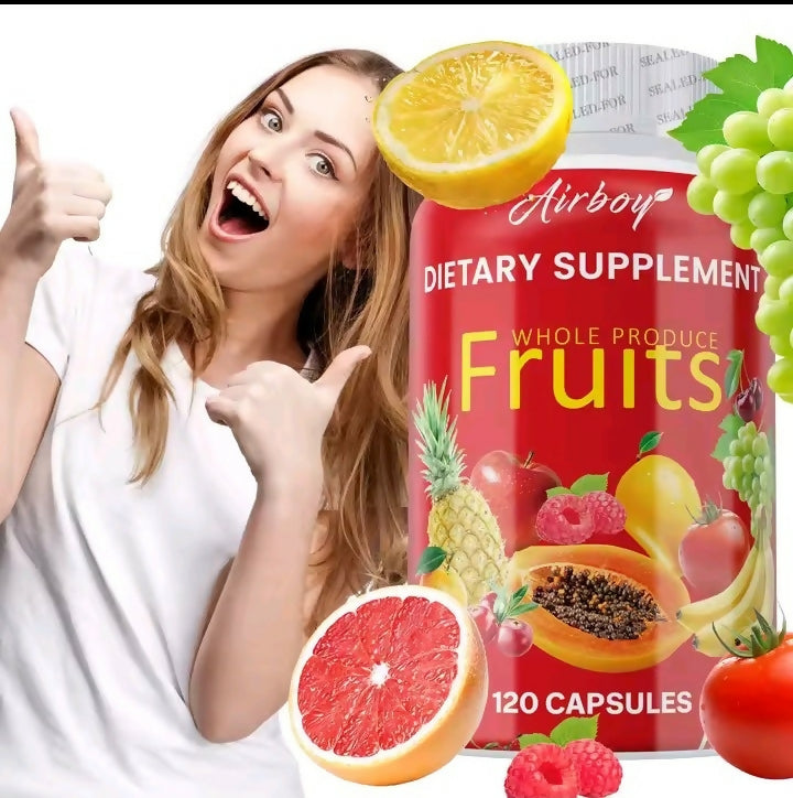 💥 WHOLE PRODUCE FRUITS – 120 CÁPSULAS 💥