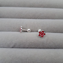 Arete Flor Plata 925