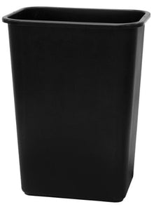 BASURERO PLASTICO 41QT-38.94LITROS NEGRO