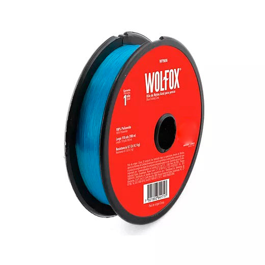 NYLON P/PESCAR 100MTS 0.60mm AZUL WOLFOX