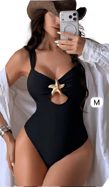 Traje de Baño Enterizo Negro