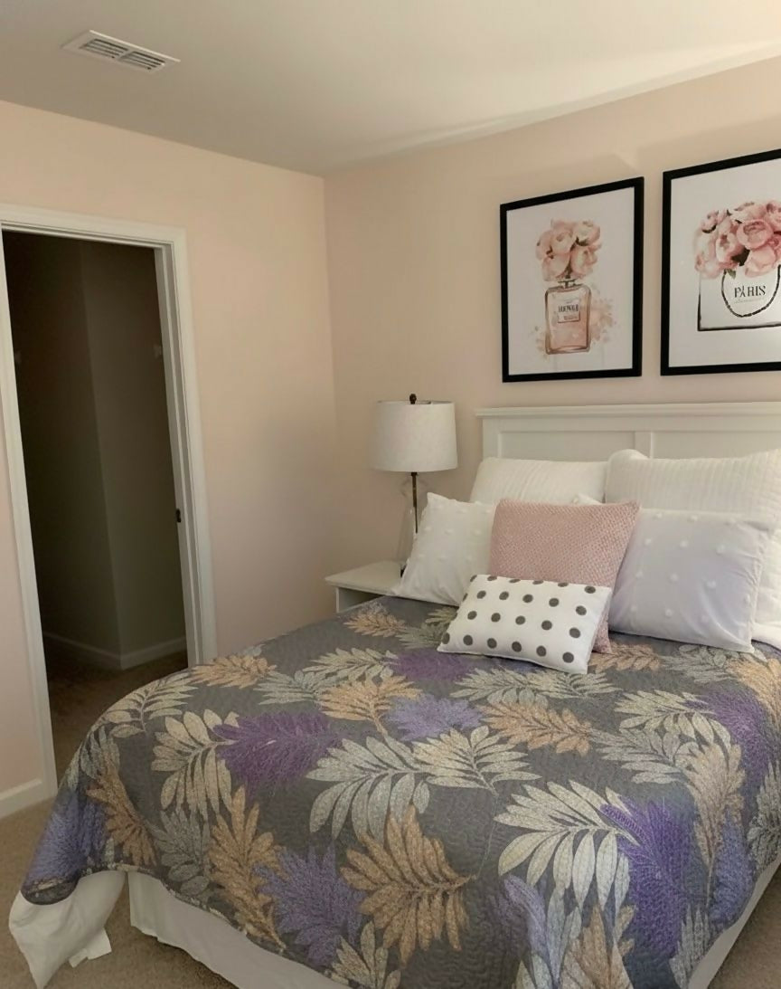 Edredón de poliéster reversible con estampado