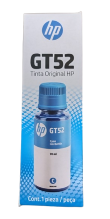 Tinta HP GT52 Cyan