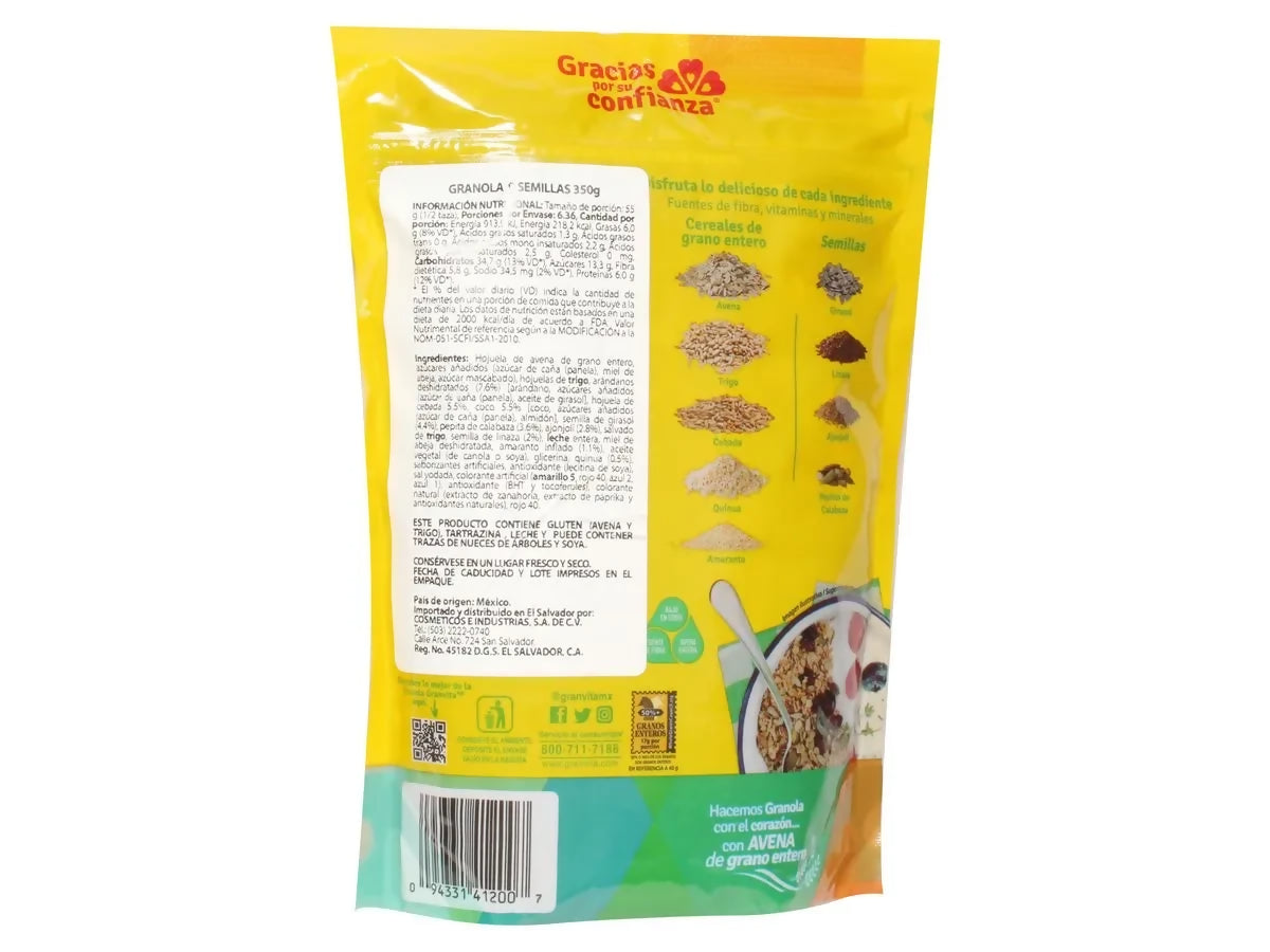 GRANOLAS - 9 semillas - Bolsa de 350g (GRANVITA)