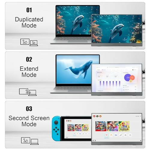 Monitor Portátil Táctil 14" 1920x1200P IPS/HDR - USB-C HDMI con Bocinas