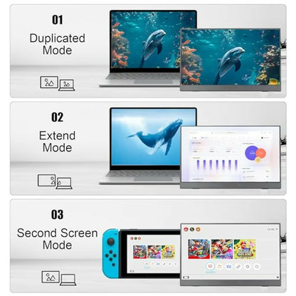 Monitor Portátil Táctil 14" 1920x1200P IPS/HDR - USB-C HDMI con Bocinas