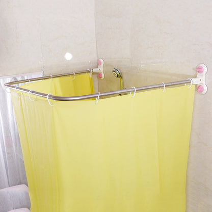 Barra en forma de U para cortina de baño