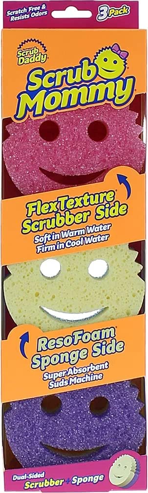 Scrub Daddy Scrub Mommy - Esponja para Platos y Limpieza sin Rayar