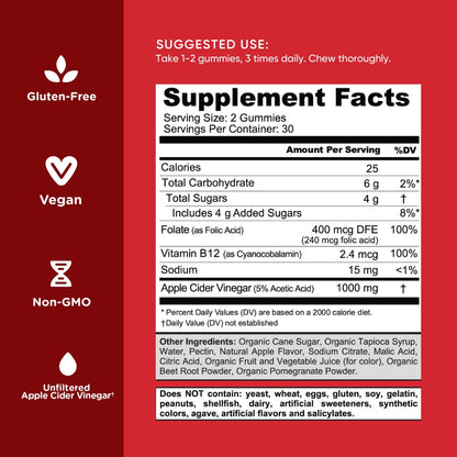 Goli Vitaminas en Gomitas de Vinagre de Manzana - 60 Unidades