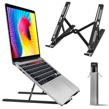 Soporte ajustable y plegable para laptop de hasta 15.6"