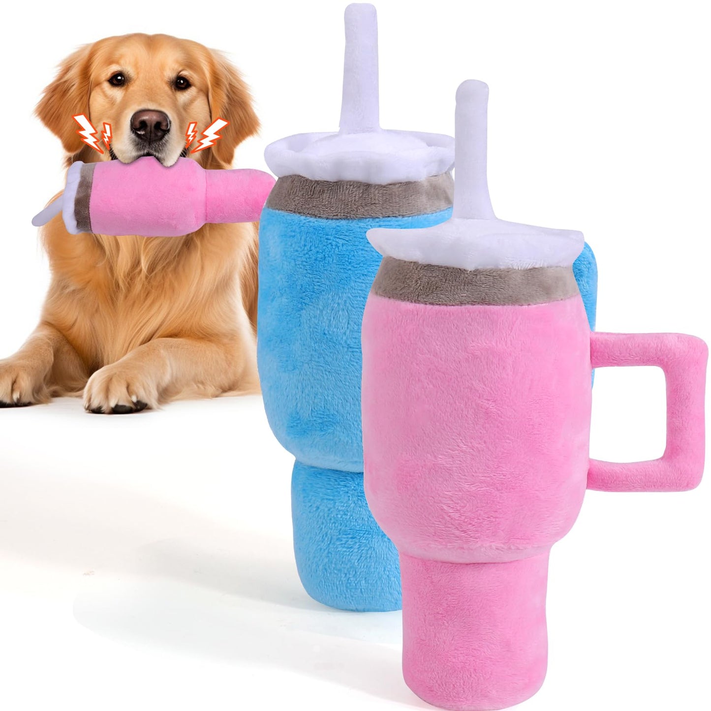 BABORUI Juguetes para Perros con Sonido en Forma de Taza