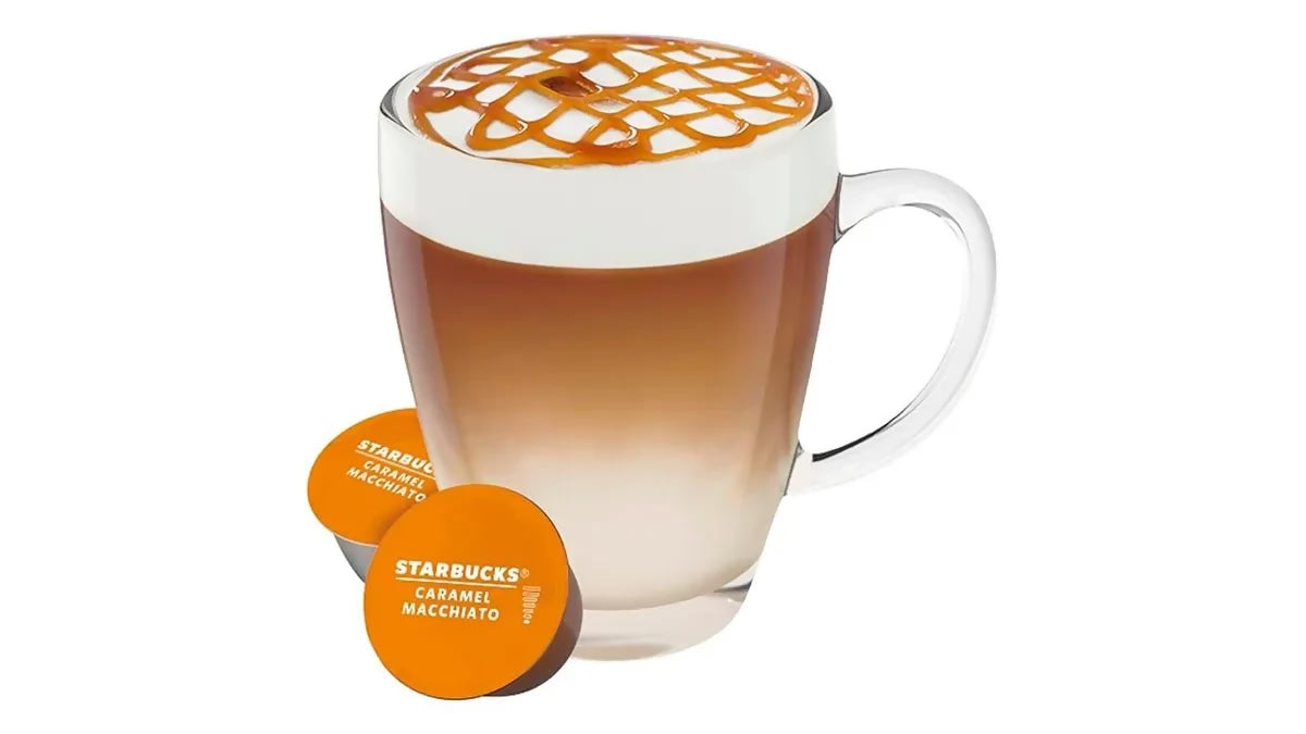 CARAMEL MACCHIATO, 100% ARABICA COFFEE, DOLCE GUSTO, 6 SERVINGS, 127.8 G