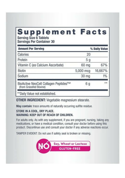 Colágeno con Biotina + Vitamina C