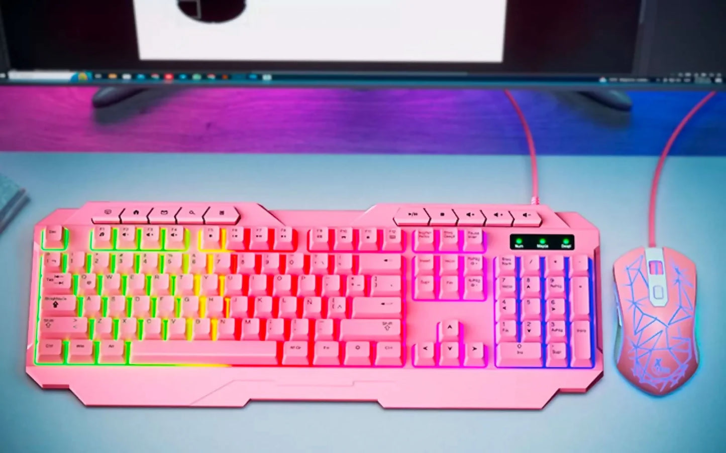 Mirana Gaming Kybd and mouse wrd spa LEDlight