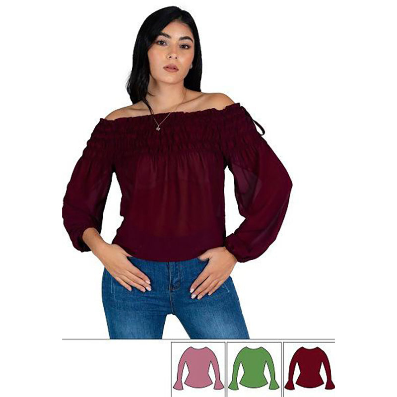 Blusa para dama - S, Darkred