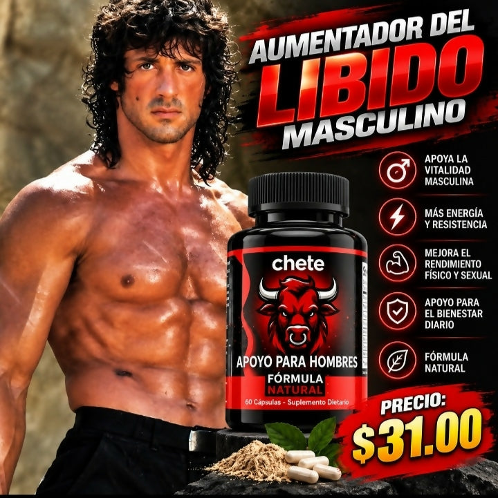 Especializado en el Bienestar Masculino/ Tribulus, Maca, Ginseng Americano, entre otros.