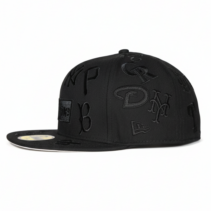 Gorra Supreme x MLB All Over 59FIFTY – Black on Black Edition