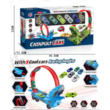 Pista y catapulta con carros