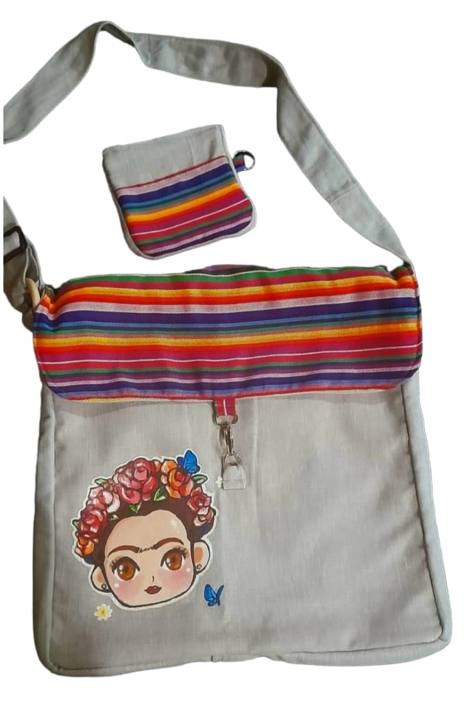 Bolso artesanal pintado a mano personalizado