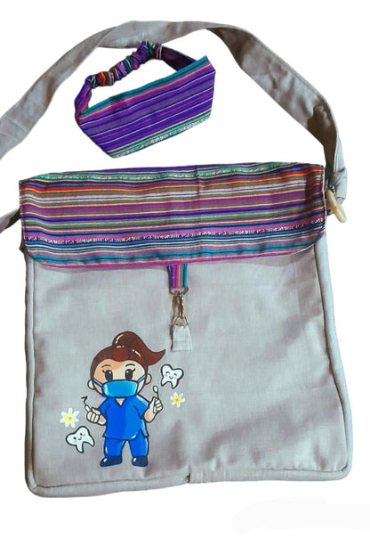 Bolso artesanal pintado a mano personalizado