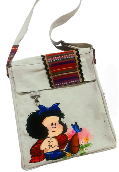 Bolso artesanal pintado a mano personalizado