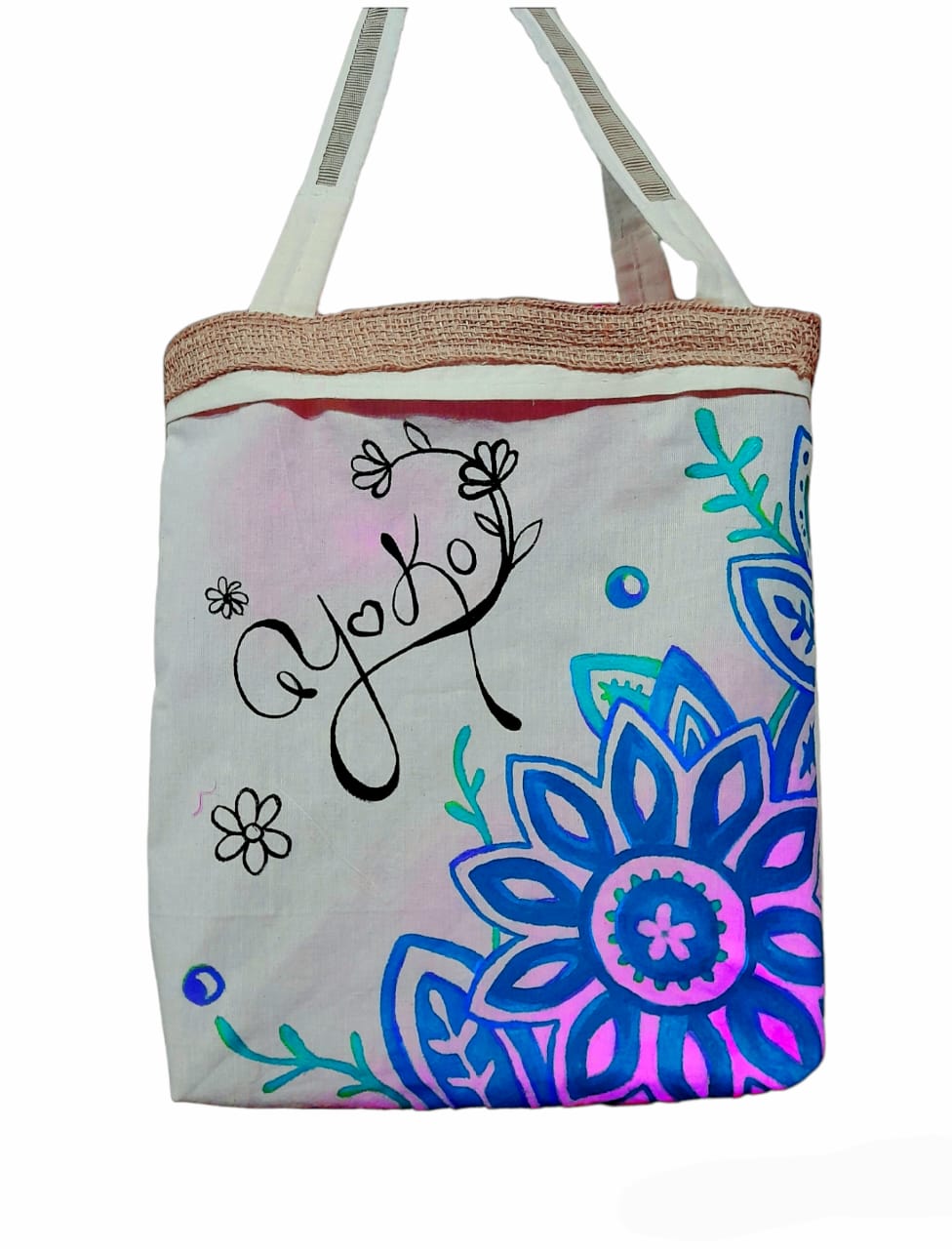 Bolso artesanal pintado a mano personalizado