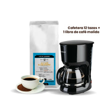 Cafetera 12 tazas mas 1 Lb café molido
