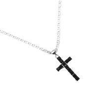 Cadena mas dije de cruz. Plata 925.
