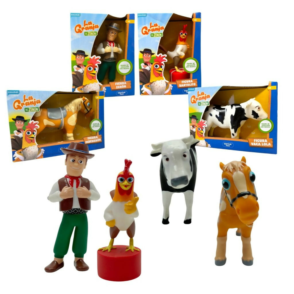 FIGURAS DE COLECCION GRANJA DE ZENON CON MUSICA 7"
