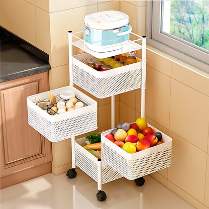 Organizador vertical metálico para cocina diseño de cubos