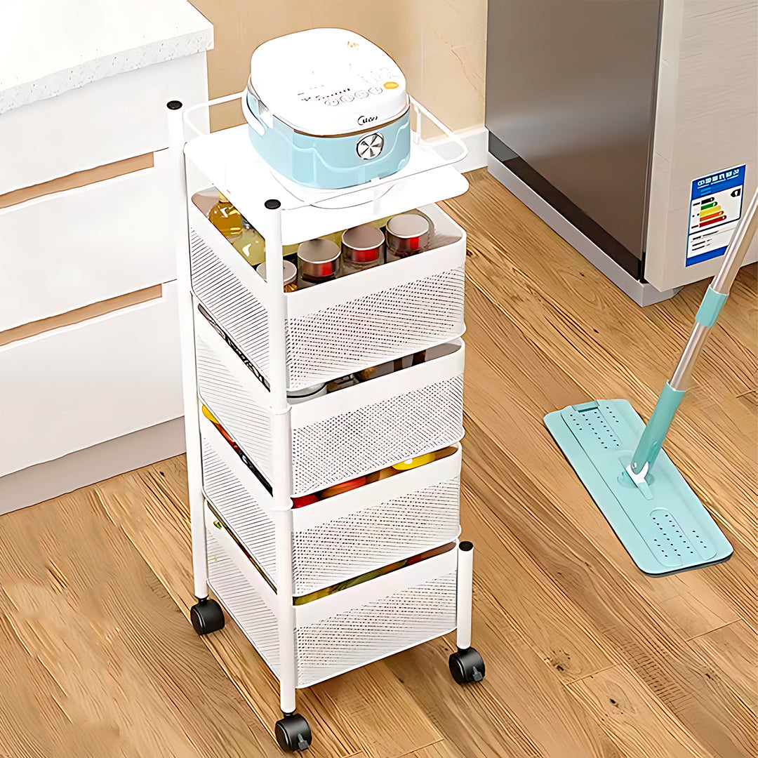 Organizador vertical metálico para cocina diseño de cubos