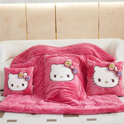 Edredón hello kitty original que se hace almohada original sanrio