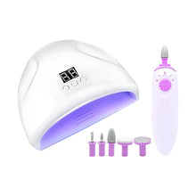 Set de lámpara led y drill eléctrico para uñas