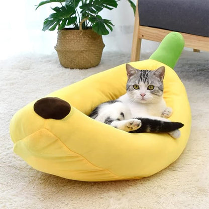 Cama para mascota en forma de banana mide 80 x 18 cm