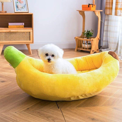 Cama para mascota en forma de banana mide 80 x 18 cm