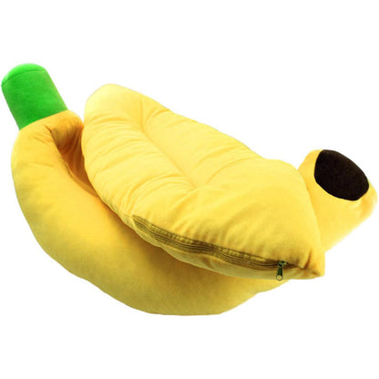 Cama para mascota en forma de banana mide 80 x 18 cm