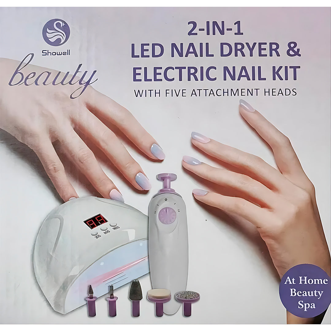 Set de lámpara led y drill eléctrico para uñas